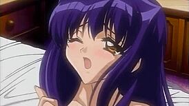 Horny wife sneaks lesbian double penetration with seductive maid kissing in lingerie on bed