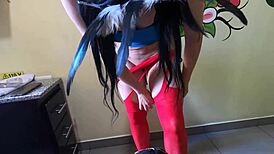 zamira's big ass promises gym reward with horny stepson