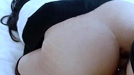 is linda's tiny schoolgirl skirt hiding her wet secrets?