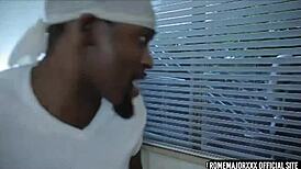 Chesty J Cannon face jizzed heavily after riding Rome Major bareback