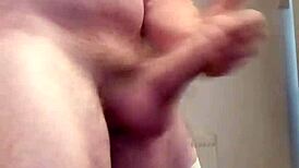 british amateur comes home drunk, strokes massive cock desperately