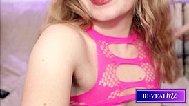 italian milf in pink lingerie fingers tight pussy and toys to orgasm