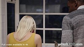 blonde teen craves her black stepdad's huge cock deep inside