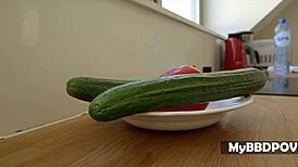 hey, check out russian alysa gap as cock-cleaning maid with black dude