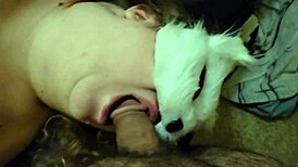 Wife blows me wildly with toys exploding facial cum!