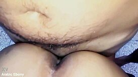 Arab Wife's Big Pussy Banged Doggystyle by Friend's Huge Black Cock