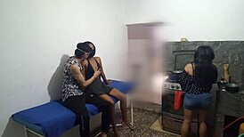 Hey neighbor, you seducing my best friend sexy milf while I cook dinner?