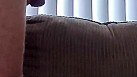 hot wife pussy gets wrecked pounding on couch