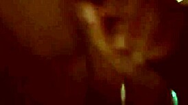 brown skin latina milf slurps sloppy on big black cock