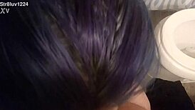 i tried sucking the skin off his massive bbc deepthroat interracial style 💦🍆