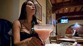 that resentful latina girlfriend's skinny ass gapes for anal creampie