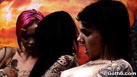 demons host hellish goth orgy with deepthroats gangbang