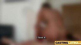 curvy latina milf bends over for anal cash on casting couch