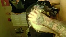 hot blonde wife gags on monster cock deepthroat facial from friend