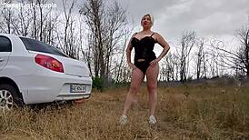 sweetlights couple strips naked for wild outdoor pussy pounding sex