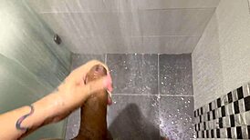 Jerking My Huge Cock On Hotel Balcony Then Exploding Twice In Bathroom Cumshot!!