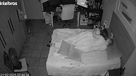 they pretend to forget the camera going wild licking milf's huge ass to mouth