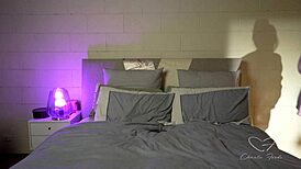 sensual charlie forde fingers big tits while sending nudes