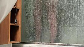 Shame and thrill hit hard as bbw fingers herself in shower