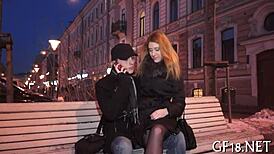 boyfriend watches her suck fuck for cash in nasty competition game