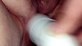 chubby wife grinds fat ass on vibrating dryer to orgasm