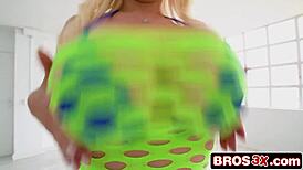 perfect latina big ass bubble butt blonde pole dancer screwed deep by monster cock!