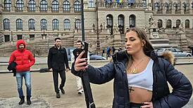 silvia dellai's fake pool dap turns into nonstop double anal gaping and cum swallow frenzy