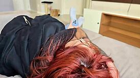 Stepsister Shows Dick Play And Cum Swallow Lesson