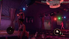 saints row the third strip club big tits big ass strippers rip clothes lap dance cowgirl whores
