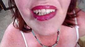 i cum hard in sexy redhead's retro panties