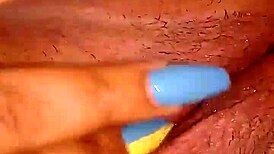 colombian girlfriend fingers her wet pussy till she squirts hard