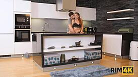 hey hubby, forgot the cash? pay the handyman with your wife's rimjob and fuck instead??