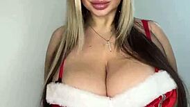 merry christmas... wanna unwrap these big natural tits from hot milf?