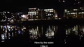 Fit Sandy milf's fake tits bounce in raw public doggystyle hookup!