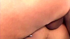 gauge grinds her shaved pussy on cock riding hard in lingerie with deepthroat foreplay