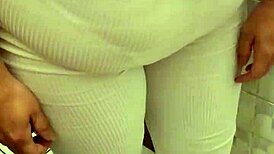 my best friend's mom catches me jerking with her panties and sucks till i cum in her mouth