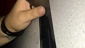 Thickdickbandit rams monster bbc through gloryhole for sloppy deepthroat cumshot