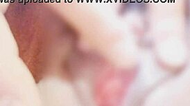 bound babe teases clit to squirting orgasm in bondage play