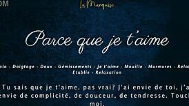 oh god i love how my huge tits make me cum so sensually french solo!