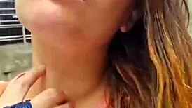 fucking tattooed goth's juicy pussy doggystyle then cum flood her 18+ mouth balls licked