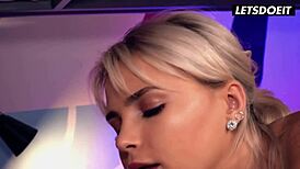 😍 petite babe star sucks big cock in horny hostel 😘