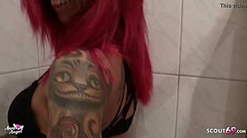 brother cums on stepsis wet leggings ass