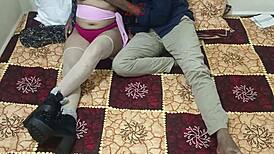 Feel the passion in Indian desi hindi pussy licking and deep fucking