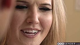 tranny cheerleader kayleigh coxx bends for bad friend's big cock anal assfucking deep