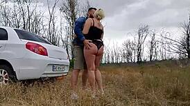 sweetlights couple strips naked for wild outdoor pussy pounding sex