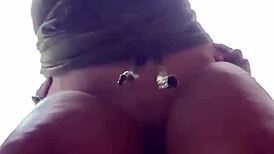 gostosa grabs black cock for rough bathroom doggystyle