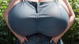 ai generated big tits model girl cute sexy balloon curves ai art