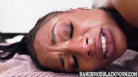 Sarai Minx rides four monster cocks in busty ebony big dick compilation