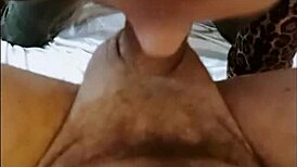 french amateur in red satin leopard bodysuit and black leather pants heels pov deepthroat rimming doggystyle