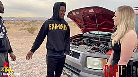 Petite blonde pornstar Rylee Blake breaks under massive BBC in interracial reality trailer